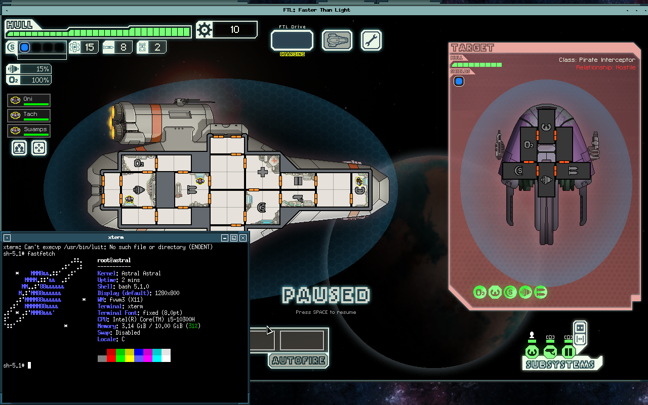 Astral running FTL under Wine