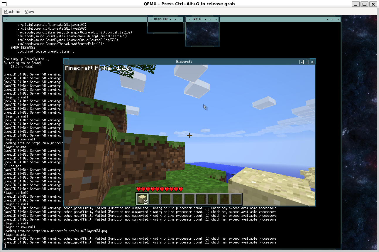 Astral running Minecraft